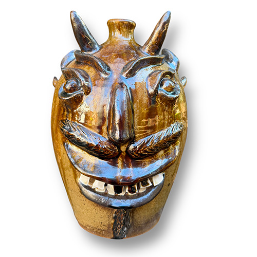Michel Bayne 12" Devil Face Jug DP6281